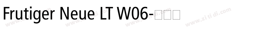 Frutiger Neue LT W06字体转换